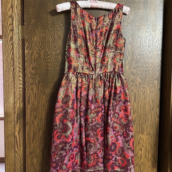 STUNNING ladies XS ANTHROPOLOGY WREN festive dress with sequins, shimmer+lined - Picture 7 of 12